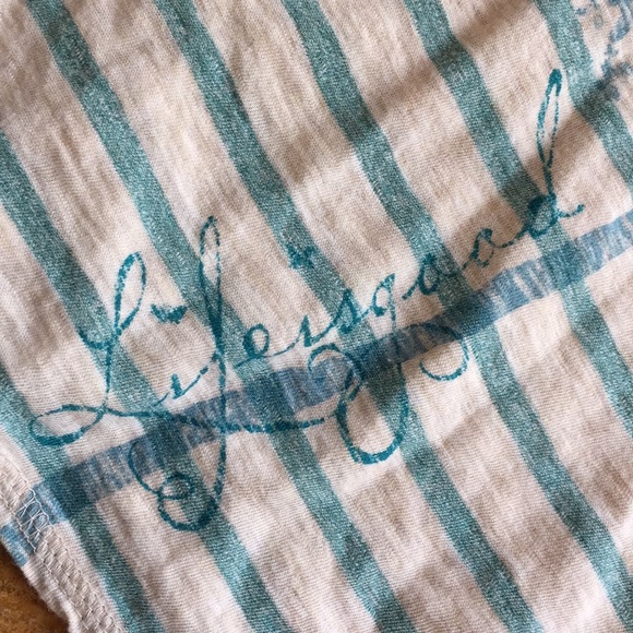 Life is good organic cotton striped scoop neck T - Picture 4 of 7